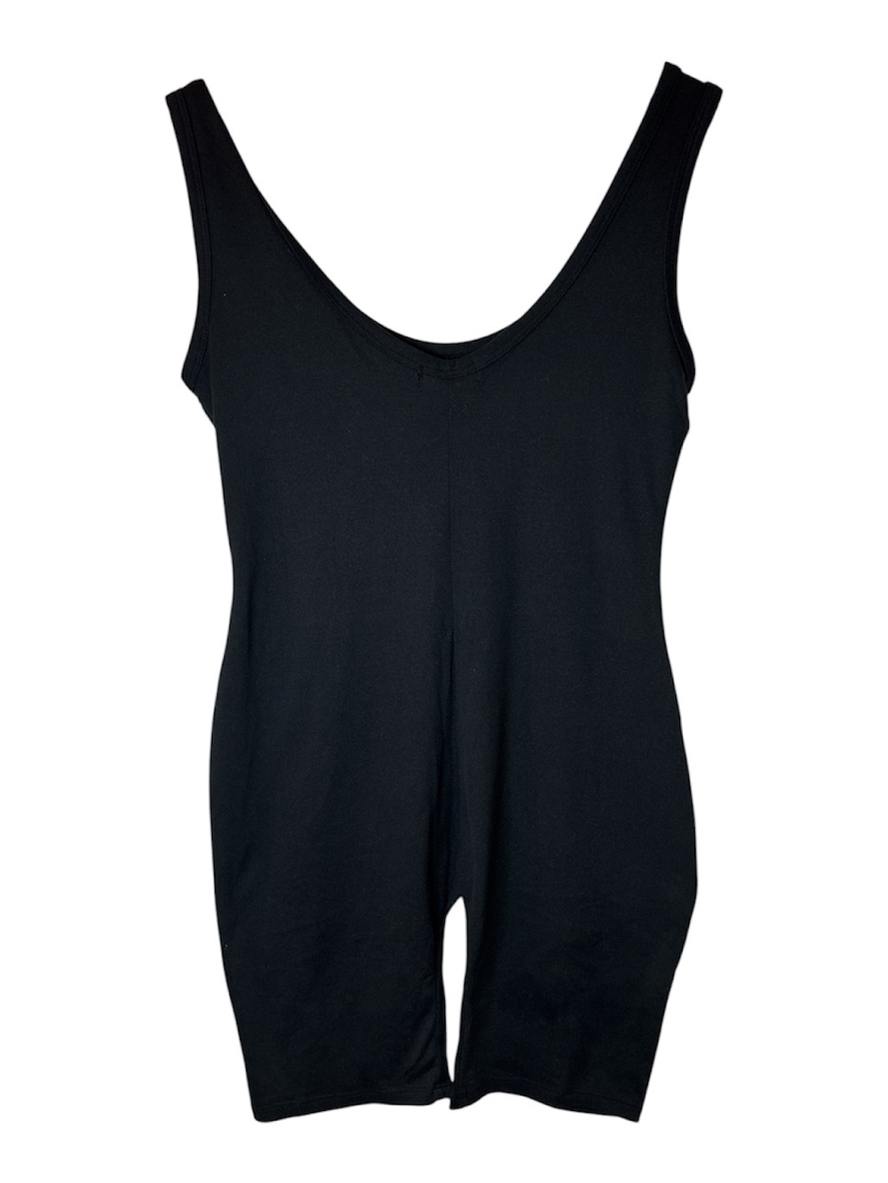 Black V-back Bike Short Bodysuit